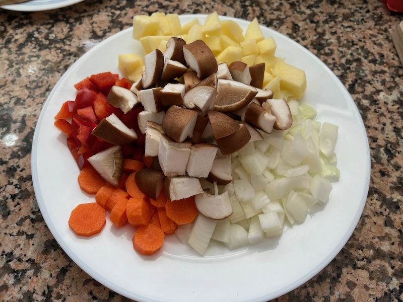 Troceamos las verduras